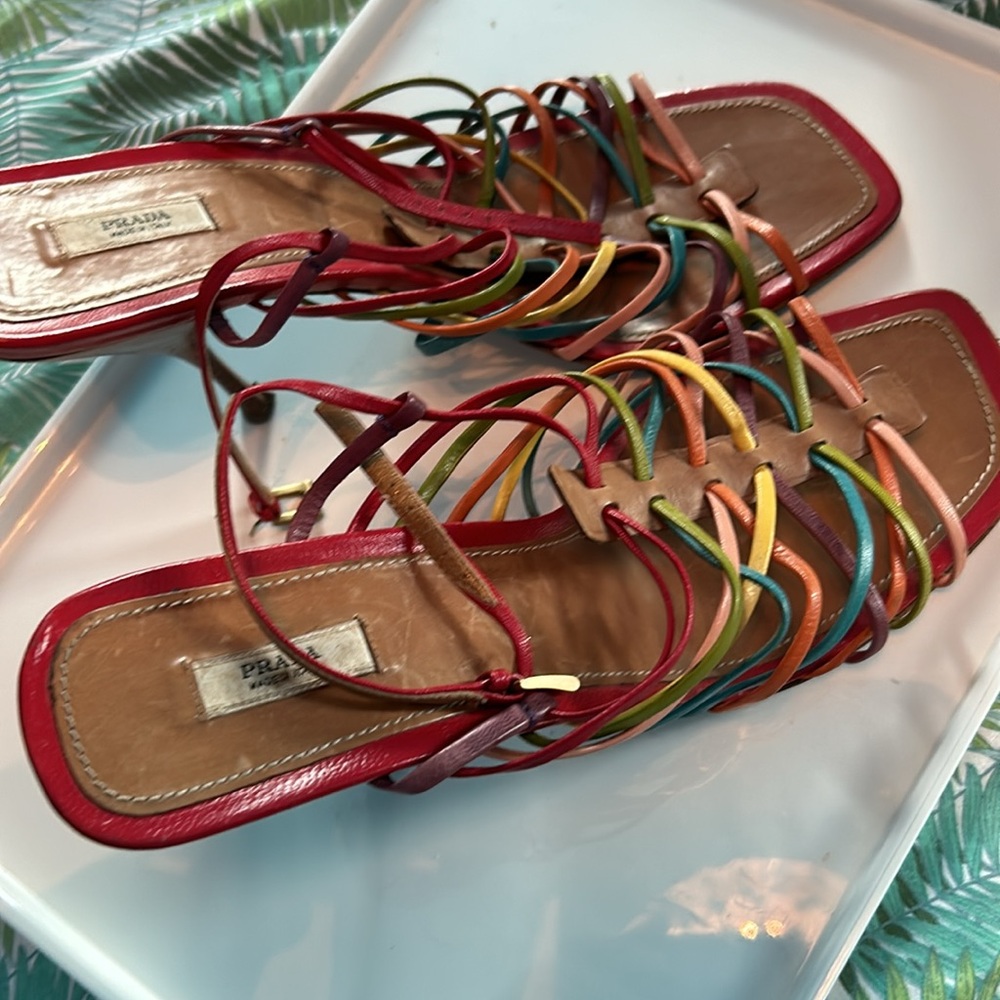 Vintage Prada  Multi Strap Sandals - Picture 7 of 7